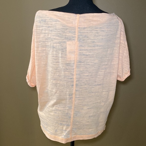 NWT Free People Astrid Tee. Women’s size L in color Apricot - Picture 3 of 5